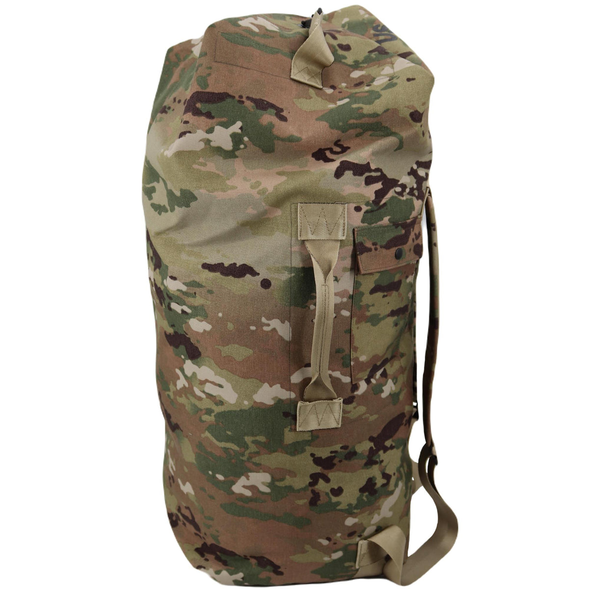 Top Loading Duffel Bag, Nylon Cordura, with Carrying Straps, Sea Bag, Made in USA, OCP Scorpion, Men's, Size: 24