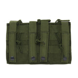 Tactical MOLLE Triple Mag Pouch— Ranger Green