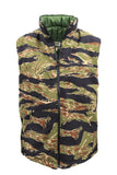 Tiger Stripe Cotton Ripstop Vest With Quilted Lining - Made in the US