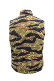 Tiger Stripe Cotton Ripstop Vest With Quilted Lining - Made in the US