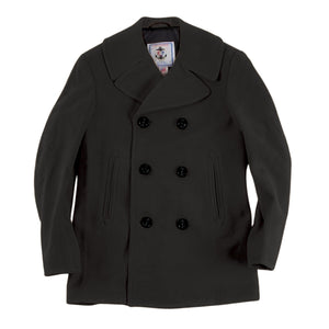 Navigator Wool Peacoat— Black