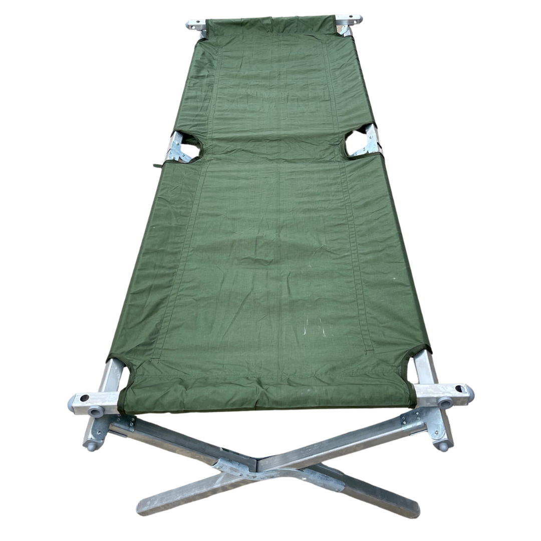 GI Heavy Duty Folding Aluminum Cot Used McGuire Army Navy