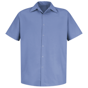 Cotton Wrinkle-Resistant Workshirt W/o Pockets