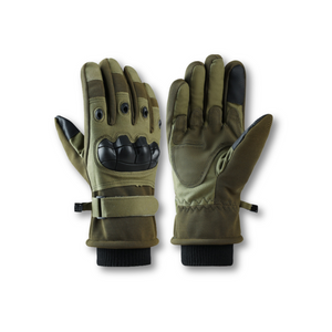 Hard Knuckle Full Finger Gloves W/ Fleece Lining