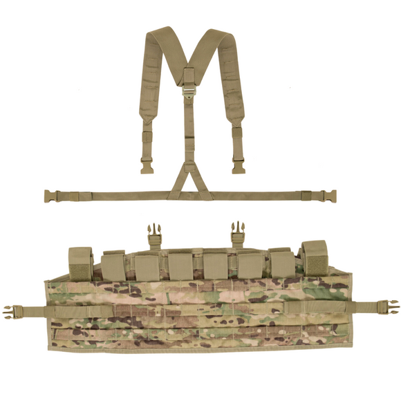 GI MOLLE II TAP Vest W/ Shoulder Straps— Used, Multicam