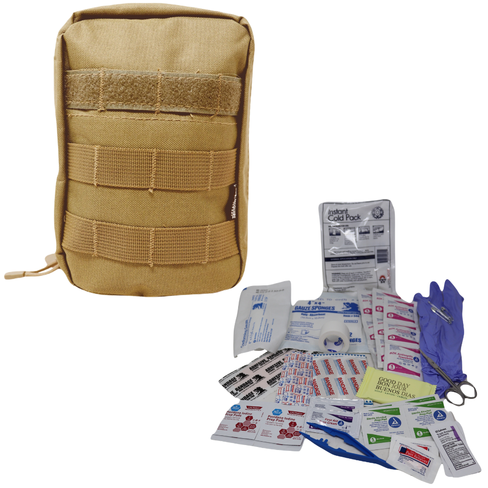 IFAK Pouch w 48 Piece First Aid Kit Insert