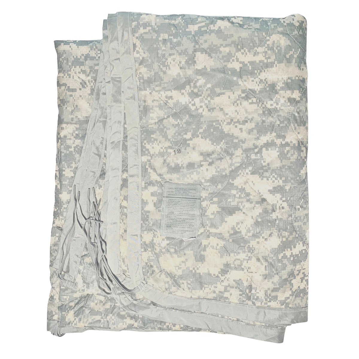 GI Woobie Poncho Liner— Used, ACU – McGuire Army Navy